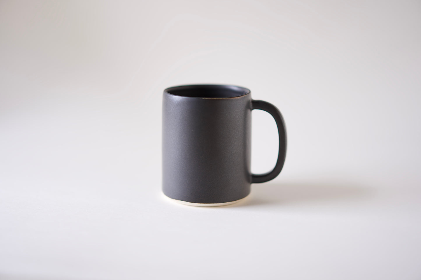 Mug, matte black glaze