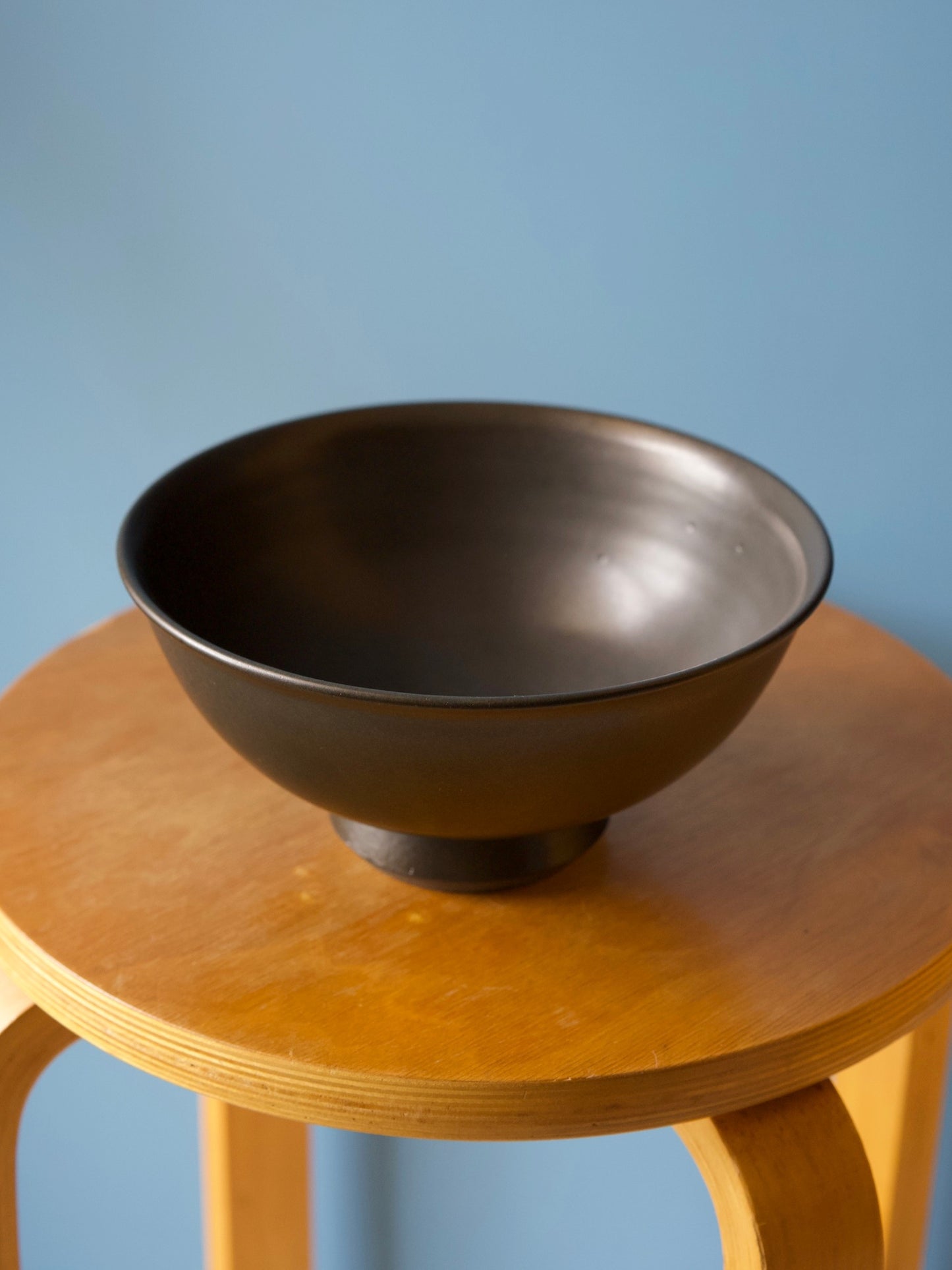 Big bowl, matte black glaze