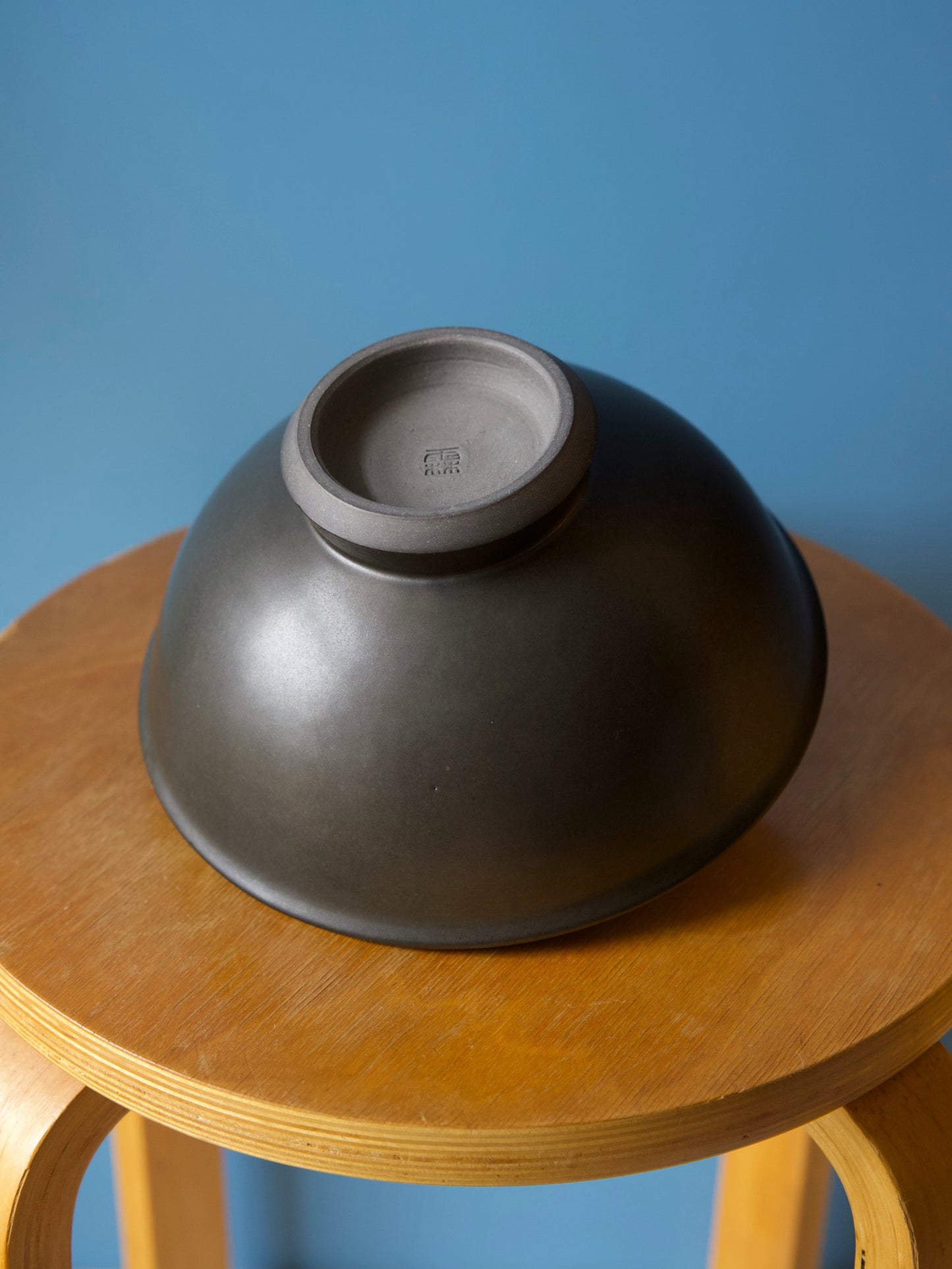 Big bowl, matte black glaze