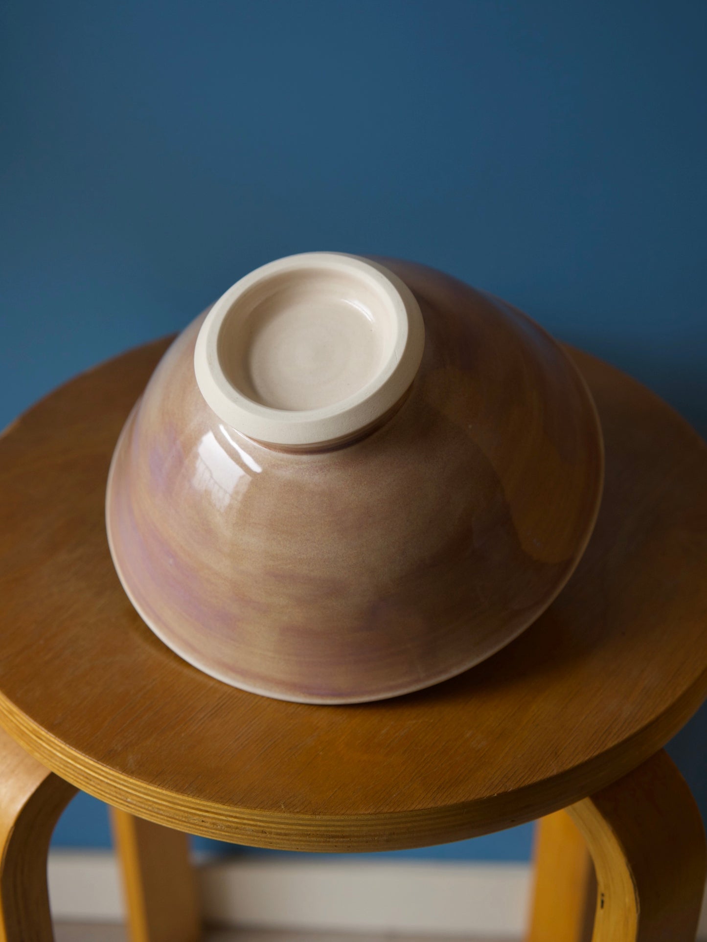 Big bowl, light purple glaze